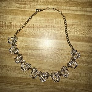 J. Crew bow necklace